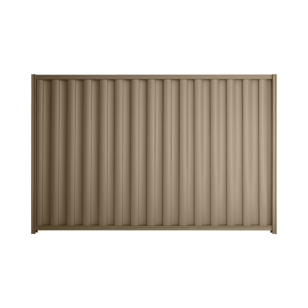 Good Neighbour® Wavelok® 1200mm High Fence Panel Sheet: Beige Post/Track: Beige