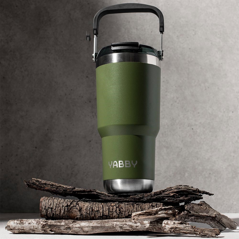 Yabby 950ml Insulated Drink Bottle Bush Green